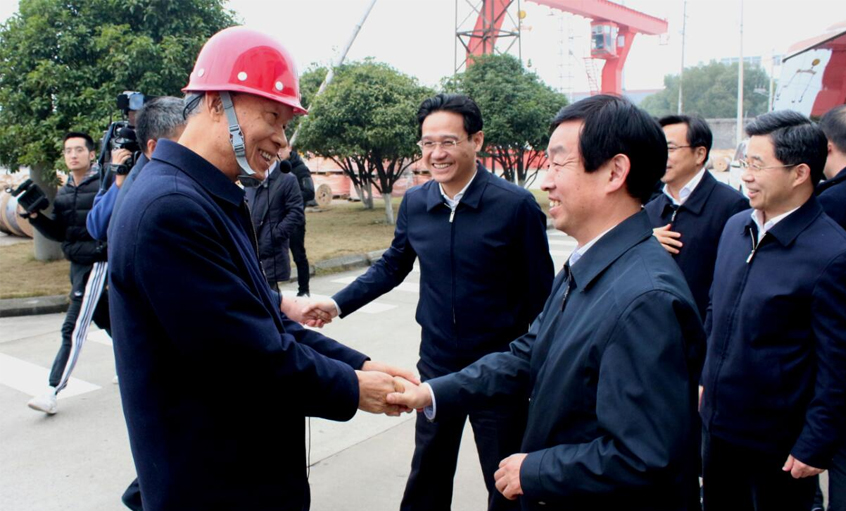 常州市委书记齐家滨一行来GA黄金甲电缆调研