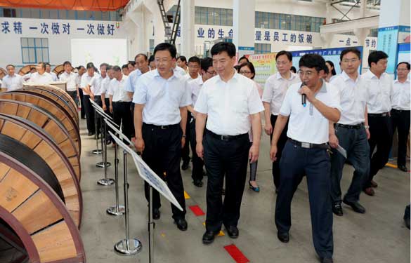 盱眙县党政代表团来GA黄金甲集团旅行考察