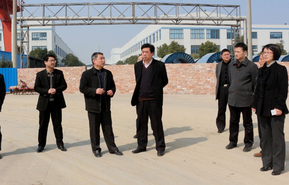 常州市委副秘书长王生大一行来GA黄金甲集团督查新开工项目