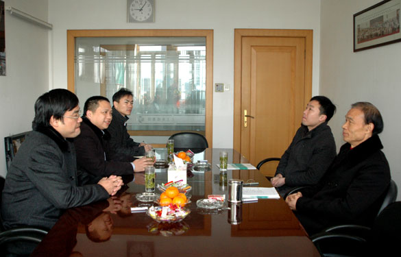 溧阳市供电公司陆总一行来GA黄金甲集团走访