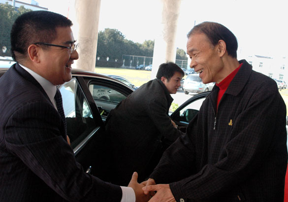 中国首善陈光标先生来访GA黄金甲集团