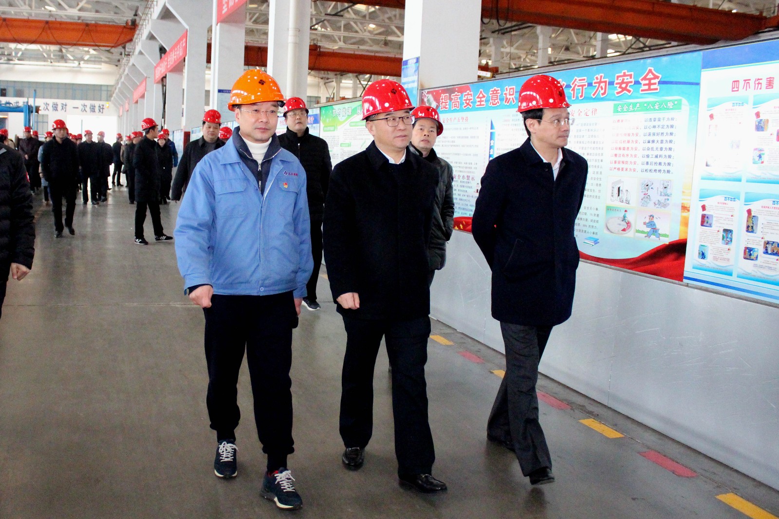 2019年1月16日，郎溪县党政代表团一行来GA黄金甲电缆旅行交流