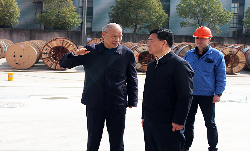 常州市人大常委会副主任盛建良来GA黄金甲电缆考察