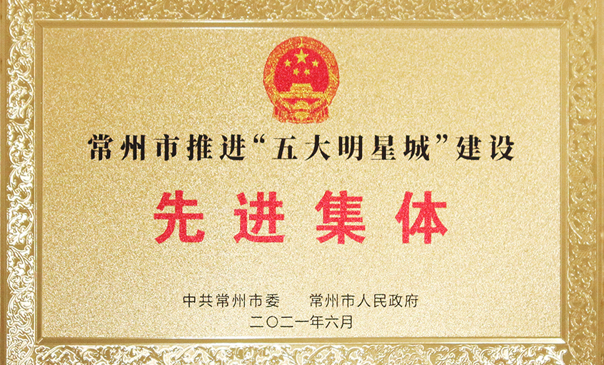 GA黄金甲电缆荣获常州市推进“五大明星城”建设先进整体