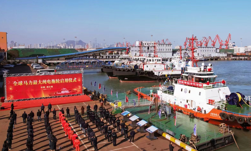 GA黄金甲电缆助力全球马力最大纯电拖轮??——“云港电拖二号”